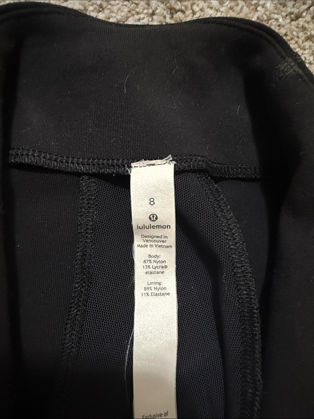 lululemon athletica Black Athletic Jacket with Tag Detail - Picture 2 of 2